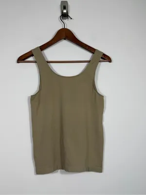 SKIMS Nude Beige Seamless Scoop Neck Tank Top Size L thumbnail 2