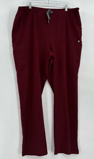Figs yola skinny scrub pants maroon‎ xxl tall thumbnail 1