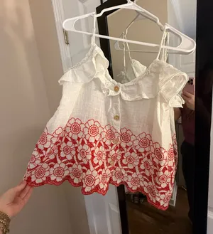 Floral top White Size M thumbnail 1