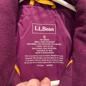 LL Bean Fleece Lined PrimaLoft Quilted Vest Womens‎ Small Magenta Berry Gorpcore thumbnail 6