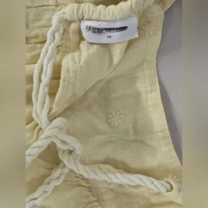 NEW sz XS 0-2 Saint Helena holly Maxi sun puff sleeve yellow dress Embroidery thumbnail 10