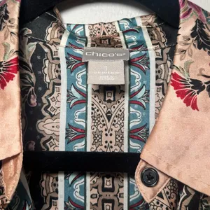 Chico’s Floral Scroll-Print Shirt thumbnail 7