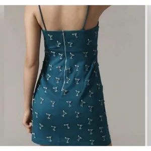 NWT Anthropologie Maeve Brynne spaghetti strap mini dress Martini glass Size 18W thumbnail 3