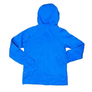 Nike‎ Women's Size M Therma- Fit Full Zip Fleece Lined Blue Hooded Jacket thumbnail 4