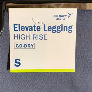 Old Navy Elevate Gray Mesh Trim Compression High Rise Leggings Pockets Small NWT thumbnail 3