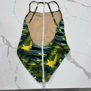 J Crew Swimsuit Womens Size 10 Green Tropical Leaves One Piece Swim NWT thumbnail 7
