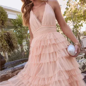 VICI Love Filled Tiered Tulle Maxi Dress thumbnail 5