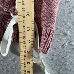 3236 | Abercrombie Lace Up Side Cropped Sweater Pink Coquette Women S thumbnail 4