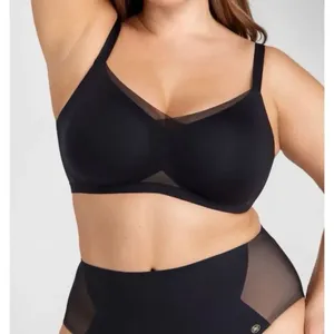Honeylove Liftwear Bra in Runway Size XL Black Wireless Comfort #786 thumbnail 1