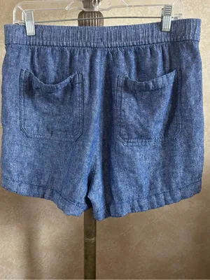 Old Navy Linen-Blend Denim Drawstring Shorts - Size: medium thumbnail 3