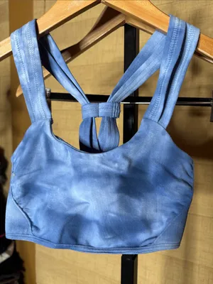 FP Movement by Free People On Radar Seamless Tie Dye Sports Bra Blue XS/S thumbnail 7