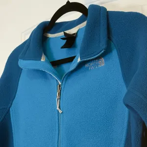 The North Face Med TKA 100 Full Zip Fleece Jacket Blue Women Two Tone Mock Neck thumbnail 4
