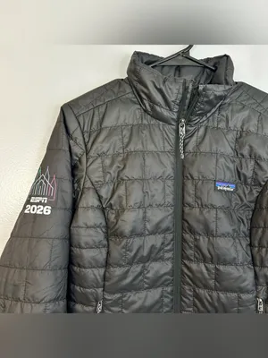 Patagonia ESPN 2026 Black Nano Puff Insulated High Neck Jacket Size Small thumbnail 4
