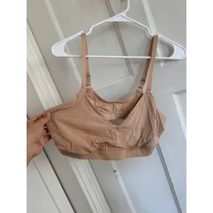 Aerie nude ribbed‎ wireless bra size xl thumbnail 2