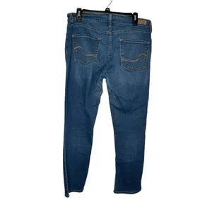 Levis Strauss Women's‎ Jeans Mid-Rise Stretch Modern Straight Leg Denim Blue 33 thumbnail 6