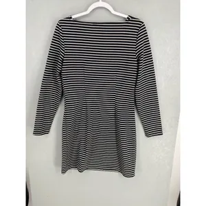 Vero Moda Women Dress VMTAILOR LS ABK Striped Long Sleeve Black White Size 36 thumbnail 3