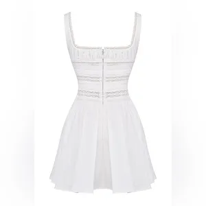 HOUSE OF CB 'Tiffani' White Lace Trim Mini Dress thumbnail 4