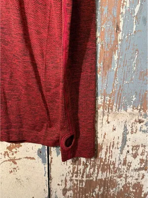 Women's Lululemon Swiftly Tech Long Sleeve Red Crew shirt size 8 thumbnail 3