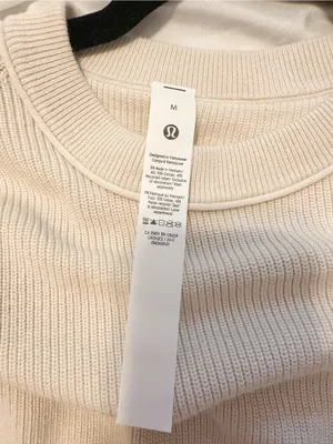 NWT Lululemon Take It All In Cotton Blend Sweater in Medium thumbnail 2