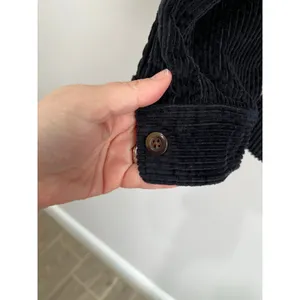 L.L.Bean‎ Comfort Corduroy Relaxed Shirt Black Button Down Sz S thumbnail 6