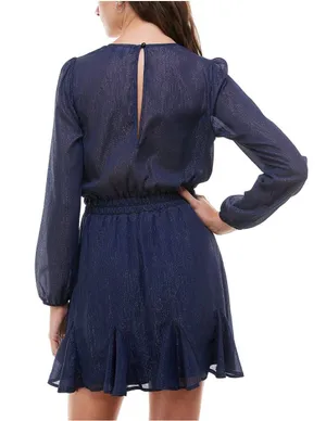 Metallic Fit And Flare Dress thumbnail 2