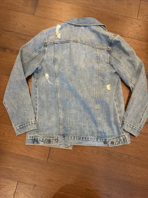 Gap 1969 Light Wash Distressed Denim Jacket Size Small - C65-002 thumbnail 7