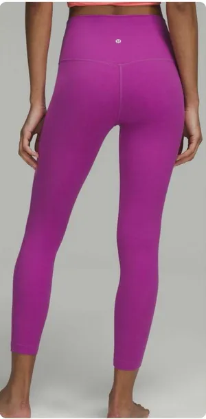 Lululemon Align High Rise Leggings Vivid Plum Purple Full Length 25” Size 4 thumbnail 1