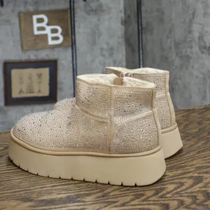 NWT wild fable Missy Platform Booties with Memory Foam Insole Beige Brown 6M thumbnail 6