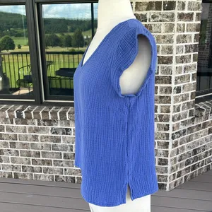 Short Set Comfy Gauzy Blue Top Shorts thumbnail 5