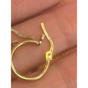 C64 earrings gold tone 925 sterling silver thumbnail 4