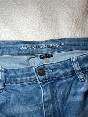 American Eagle Outfitters Highest Rise Jeggings in Blue Wash thumbnail 3