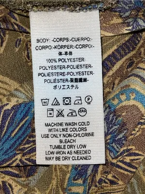 Free People Paisley Tie-Neck Blouse in Brown and Blue thumbnail 6