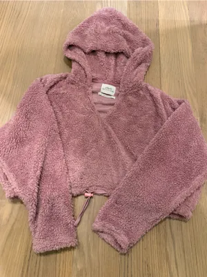 Urban Outfitters Dusty Rose Plush Hoodie thumbnail 1