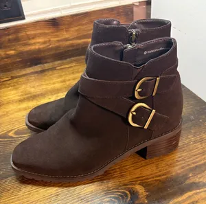 Blondo Brown Buckle Waterproof Ankle Boots‎ Size 7.5 thumbnail 1