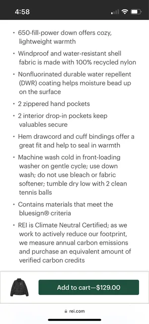 REI 650 Co-op Down Jacket thumbnail 5