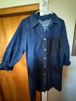 Denim Dress Blue Size L thumbnail 3