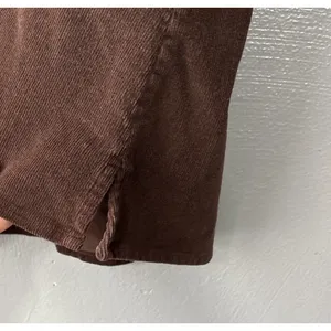 Dark Brown Corduroy Shirt Size Large Country Western Cowgirl Snap Front Casual thumbnail 4