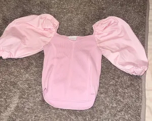 Dee Dee Pink Puff Sleeve Top thumbnail 1