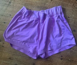 Athleta purple drawstring waist M athletic shorts thumbnail 1