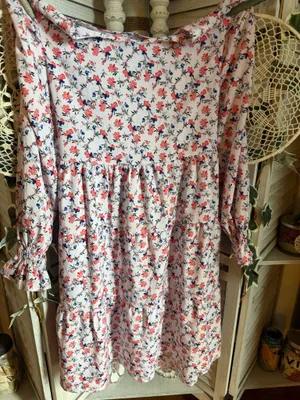 Floral pattern dress Pink Size M thumbnail 2