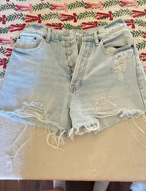 Pacsun Ultra High Rise denim shorts Size 24 thumbnail 1