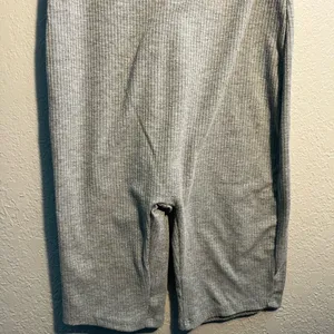 Bozzolo Gray Ribbed One-Piece Bodysuit SZ S Top Minimalist Y2K Petite Sleeveless thumbnail 3