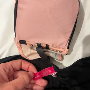 Victoria's Secret Pink and Black Bikini Set thumbnail 3