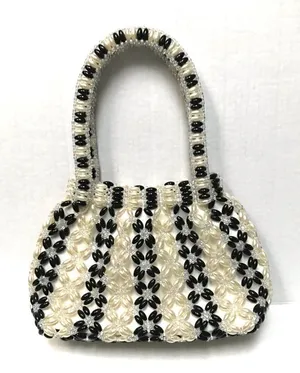 Vintage beaded black thumbnail 1