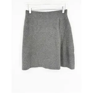 Anthropologie Maeve Knit A-Line Pull On‎ Mini Skirt Women's M Gray Quiet Luxury thumbnail 2