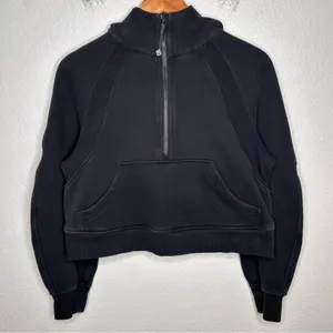 Lululemon Scuba Oversized 1/2 Zip Hoodie Black XS/S thumbnail 1