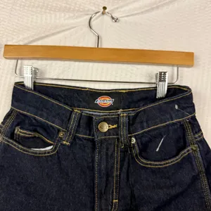 Dickies Womens High Waisted Straight Leg Indigo Denim Jeans FPR36NB Size 25R thumbnail 5