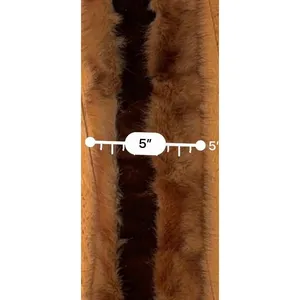 Vintage Mink Fur Collar Stole Brown Real Fur Wrap Detachable Coat Collar Glam thumbnail 7