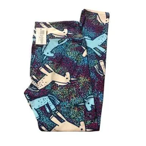 Unicorn LuLaRoe Leggings Rare Hard to Find Print Size OS (2-10) New thumbnail 1