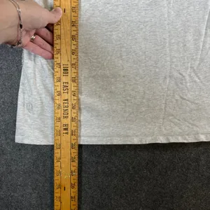 Lululemon Womens Light Gray Heather Short Sleeve Athletic Crew Neck Tee Top thumbnail 4